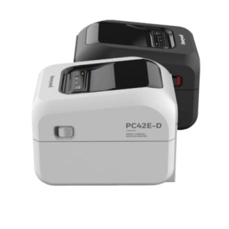 PC42E-D, Direct Thermal Printer, Black, 203 dpi, USB, Ethernet, Serial Port, No Power Cord - 0