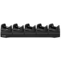 Five-slot Ethernet charge cradle for TC22 / TC27 devices with protective boot, Power supply  PWR-BGA12V108W0WW , DC cable  CBL-D