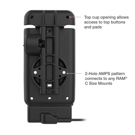 RAM - Handheld docking cradle - base mountable - for Zebra TC22, TC27 - 1