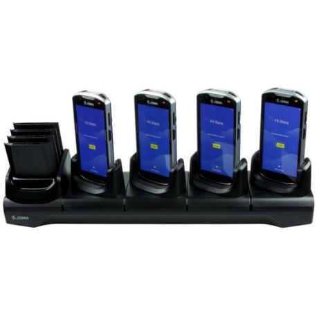 KIT : Multi-slot cradle kit to charge up to four TC53 / TC58, TC53e / TC58e / TC53e-RFID devices and four batteries, Includes fo - 1