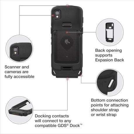 RAM Mounts IntellìSkin Protective Sleeve for Zebra TC22 & TC27 - GDS-Technology - Gray - 2