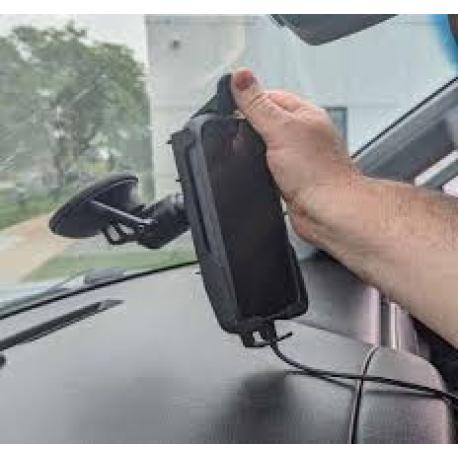 Zebra - Handheld cradle - dashboard mountable - with Zirkona Medium Joiner mount, suction cup mount - for Zebra TC22, TC27 - 2