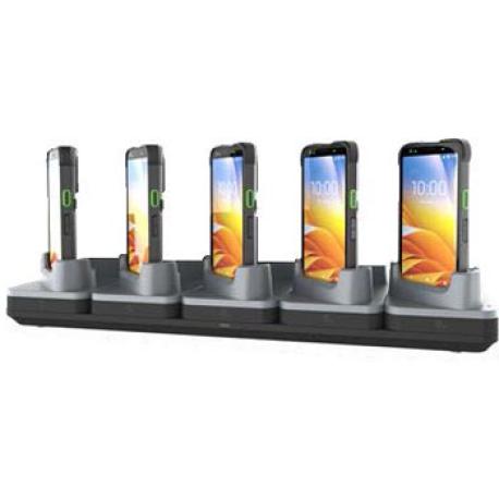 Zebra - Handheld charging cradle - for devices without rugged boots - Ethernet - output connectors: 5 - 19" - 1