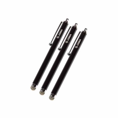 Zebra - Handheld stylus - black (pack of 3) - for Zebra MC27, TC51, TC52, TC52AX, TC55, TC56, TC57, TC57x - 0
