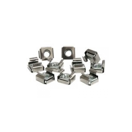 StarTech.com 50 Pkg M6 Cage Nuts for Server Rack Cabinet - Rack nuts (pack of 50) - CABCAGENUTS6 - Rack nuts (pack of 50) - for P / N: RACK-18U-20-WALL-OA, RACK-21U-20-WALL-OA, RACK-24U-20-WALL-OA, SHELF-2U-20-CENTER-V - 0