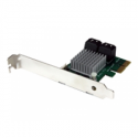 StarTech.com 4 Port PCI Express 2.0 SATA III 6Gbps RAID Controller Card with HyperDuo SSD Tiering - PCIe SATA 3 Controller Adapter (PEXSAT34RH) - Storage controller (RAID) - 4 Channel - SATA 6Gb / s - low profile - RAID 0, 1, 10, JBOD - PCIe 2.0 x2 - for P / N: ST521PMINT