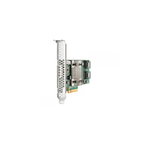 HPE H240 Smart Host Bus Adapter - Storage controller - 8 Channel - SATA 6Gb / s / SAS 12Gb / s - low profile - RAID 0, 1, 5 - PCIe 3.0 x8 - for Apollo 4510 Gen9; ProLiant DL20 Gen9, DL360 Gen9, ML30 Gen9, XL230a Gen9, XL270d Gen9 - 0