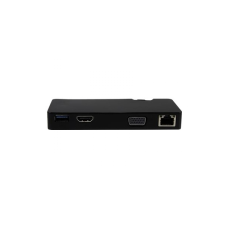 StarTech.com USB 3.0 to HDMI or VGA Adapter Dock - USB 3.0 Mini Docking Station w /  USB, GbE Ports - Portable Universal Laptop Travel Hub (USB3SMDOCKHV) - Docking station - USB - HDMI - GigE - for P / N: ARMPIVOT, ARMPIVOTE, ARMPIVSTND, ARMSLIM, ARMUNONB - 0