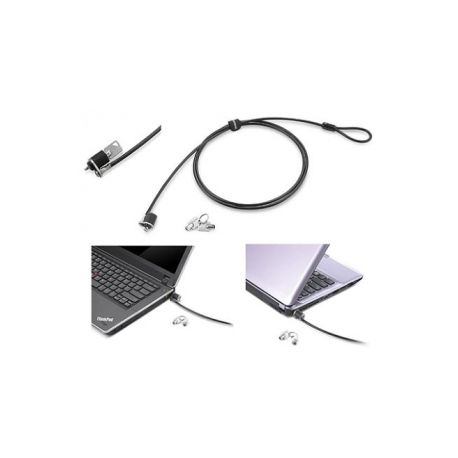 Lenovo Security Cable Lock - Security cable lock - 1.6 m - for ThinkCentre M70q Gen 2; M75s Gen 2; M80t Gen 3; M90q Gen 3; ThinkPad E14 Gen 4; E15 Gen 4 - 0
