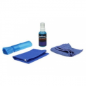 Manhattan LCD Cleaning Kit (mini), Alcohol-free, Includes Cleaning Solution (60ml), Brush and Microfibre Cloth, Ideal for use on monitors / laptops / keyboards / etc, , Three Year WarrantyBlister - LCD screen cleaning kit for LCD display