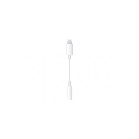 Apple Lightning to 3.5 mm Headphone Jack Adapter - Lightning to headphone jack adapter - Lightning male to stereo mini jack female - for Apple iPad / iPhone / iPod (Lightning) - 0
