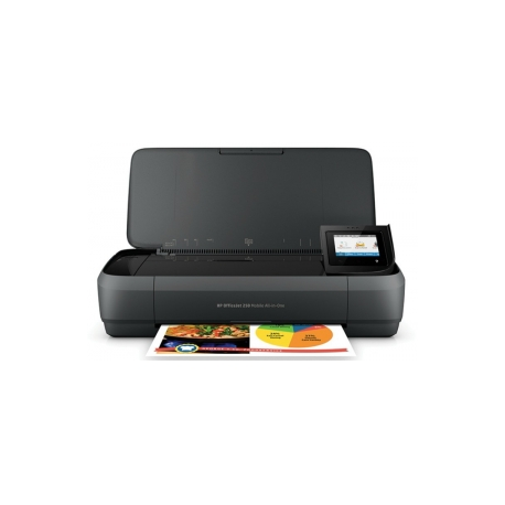 HP Officejet 250 Mobile All-in-One - Multifunction printer - colour - ink-jet - Legal (216 x 356 mm) (original) - A4 / Legal (media) - up to 8 ppm (copying) - up to 10 ppm (printing) - 50 sheets - USB 2.0, USB host, Wi-Fi - 1
