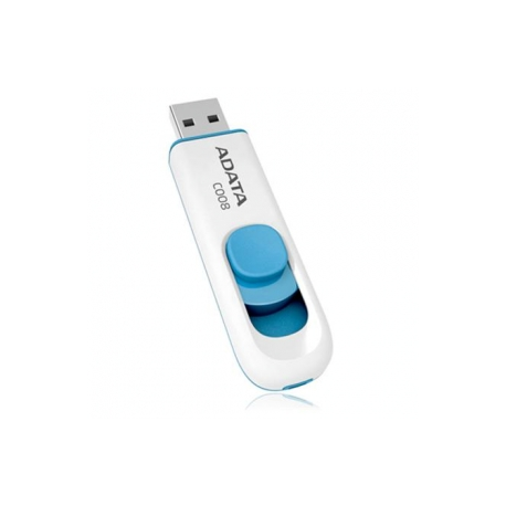 ADATA Classic Series C008 - USB flash drive - 16 GB - USB 2.0 - white, blue - 0