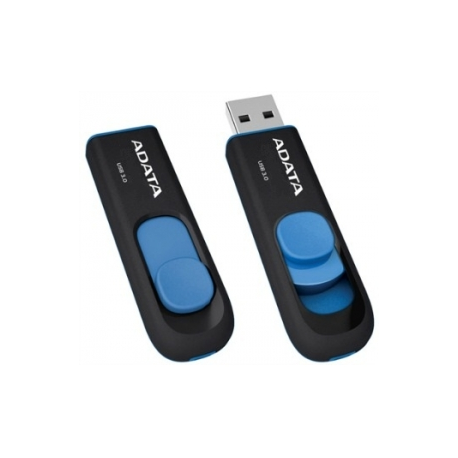 ADATA DashDrive UV128 - USB flash drive - 32 GB - USB 3.0 - black / blue - 1