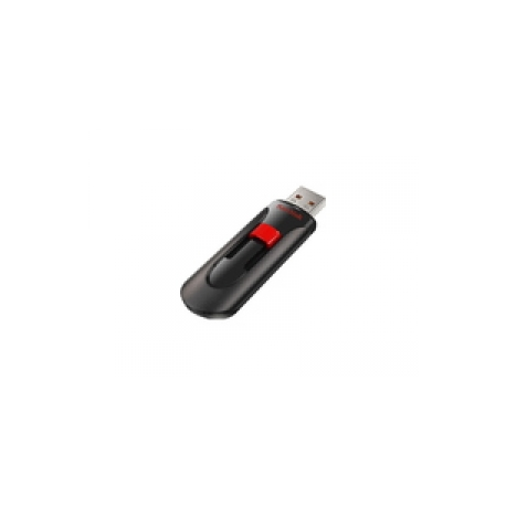 SanDisk Cruzer Glide - USB flash drive - 32 GB - USB 2.0 - black, red - 0