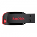 SanDisk Cruzer Blade - USB flash drive - 64 GB - USB 2.0 - black, red