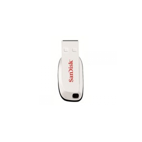 SanDisk Cruzer Blade - USB flash drive - 16 GB - USB 2.0 - white - 0