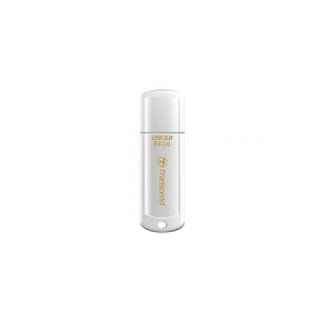 Transcend JetFlash 730 - USB flash drive - 64 GB - USB 3.0 - white - 0