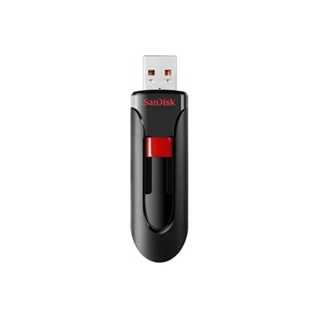 SanDisk Cruzer Glide - USB flash drive - 256 GB - USB 2.0 - black, red - 0