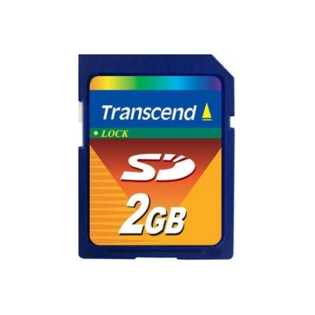 Transcend - Flash memory card - 2 GB - SD - 0
