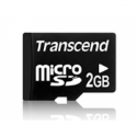 Transcend - Flash memory card - 2 GB - microSD