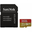 SanDisk Extreme - Flash memory card (microSDHC to SD adapter included) - 32 GB - A1  /  Video Class V30  /  UHS-I U3  /  Class10 - microSDHC UHS-I