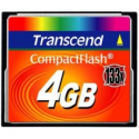 Transcend - Flash memory card - 4 GB - 133x - CompactFlash