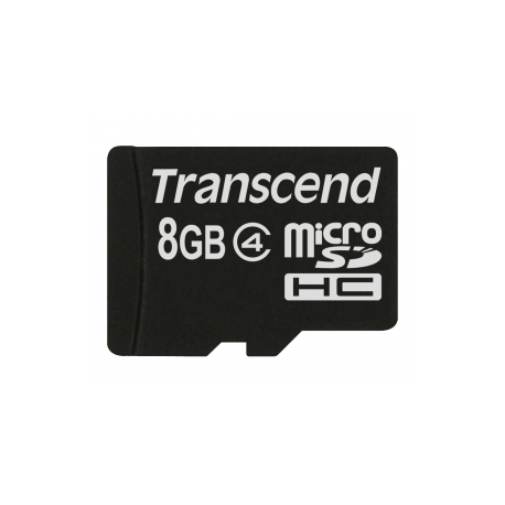 Transcend - Flash memory card - 8 GB - Class 4 - microSDHC - 0