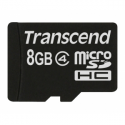 Transcend - Flash memory card - 8 GB - Class 4 - microSDHC