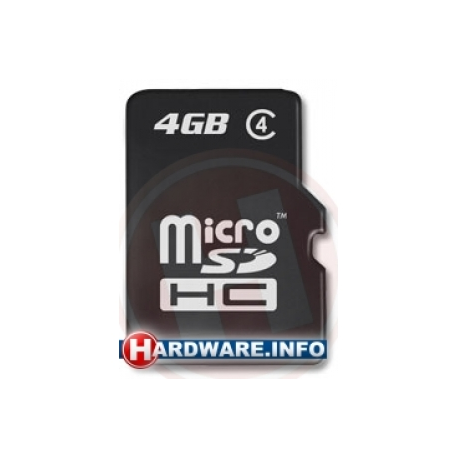 Transcend - Flash memory card - 4 GB - Class 4 - microSDHC - 0