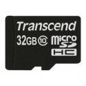 Transcend - Flash memory card (microSDHC to SD adapter included) - 32 GB - Class 10 - microSDHC