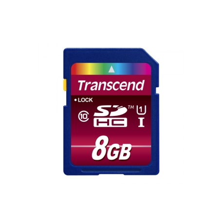 Transcend Ultimate - Flash memory card - 8 GB - UHS Class 1 / Class10 - 133x - SDHC UHS-I - 0