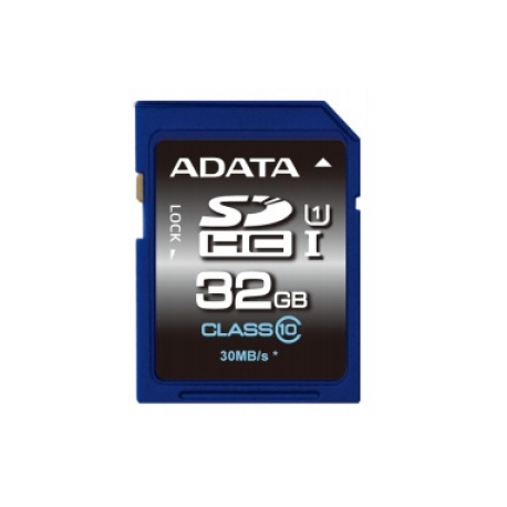 ADATA Premier - Flash memory card - 32 GB - UHS Class 1 / Class10 - SDHC UHS-I - 0