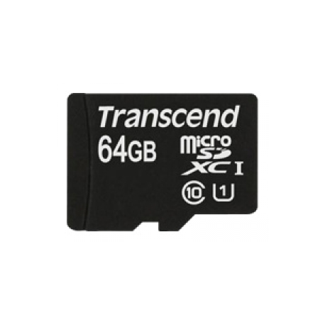 Transcend TS64GUSDU1 - Flash memory card - 64 GB - UHS Class 1 / Class10 - SDXC UHS-I - 0