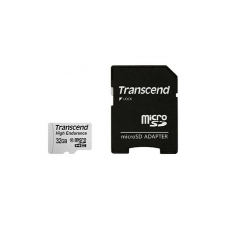 Transcend High Endurance - Flash memory card (microSDHC to SD adapter included) - 32 GB - UHS-I U1 / Class10 - SDHC - 0