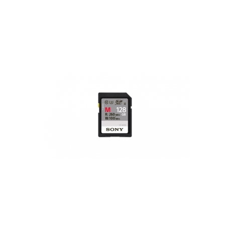 Sony SF-M Series SF-M128 - Flash memory card - 128 GB - UHS Class 3 / Class10 - SDXC UHS-II - 1