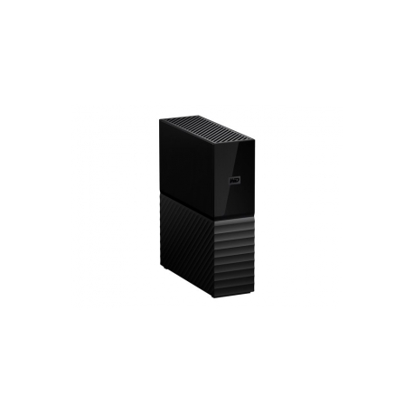 WD My Book WDBBGB0080HBK - Hard drive - encrypted - 8 TB - external (desktop) - USB 3.0 - 256-bit AES - black - 3