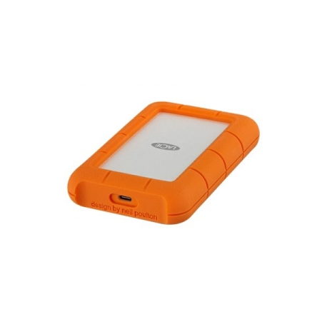 LaCie Rugged USB-C - Hard drive - 4 TB - external (portable) - USB 3.1 Gen 1 (USB-C connector) - orange - 0