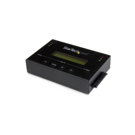 StarTech.com 1:1 Hard Drive Duplicator and Eraser for 2.5" & 3.5" SATA HDD SSD - LCD & RS-232  - 14GBpm Duplication Speed - Cloner & Wiper (SATDUP11) - Hard drive duplicator - 2 bays (SATA-600) - for P / N: SVA12M5NA - 8
