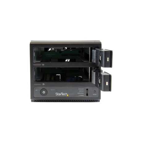 StarTech.com USB 3.0  /  eSATA Hot Swap HDD Enclosure with UASP - 2-Bay Trayless 3.5" SATA III (6 Gbps) Hard Drive Enclosure (S352BU33RER) - Hard drive array - 2 bays (SATA-600) 0 - USB 3.0, SATA 6Gb / s (external) - for P / N: SVA12M5NA - 0
