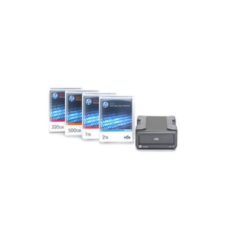 HPE RDX Removable Disk Backup System - Disk drive - RDX cartridge - SuperSpeed USB 3.0 - external - for ProLiant MicroServer Gen10 Entry - 0