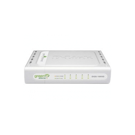 D-Link DGS 1005D - Switch - unmanaged - 5 x 10 / 100 / 1000 - desktop - 0