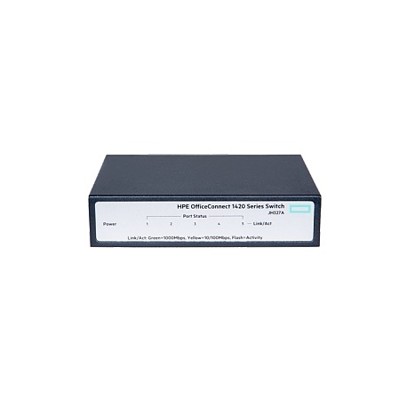 HPE OfficeConnect 1420 5g - Switch - unmanaged - 5 x 10 / 100 / 1000 - desktop - 0
