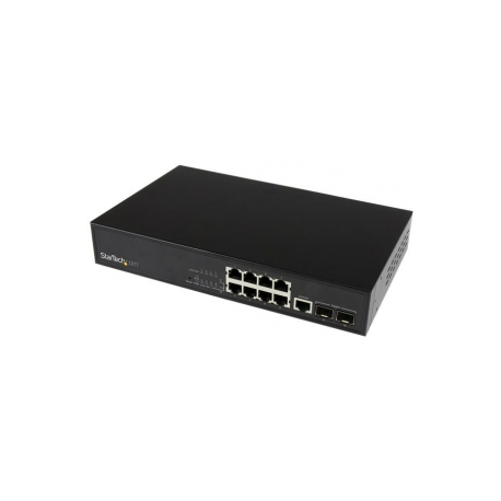 StarTech.com - Switch - Managed - 8 x 10 / 100 / 1000 - rack-mountable - AC 90 - 260 V - for P / N: GLCLHSMDSTTA, GLCSXMMDSTT, GLCTEST, SFP1GELXST, ST12MHDLAN4K, ST12MHDLAN4R - 3