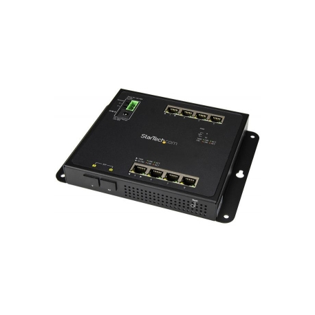 StarTech.com Industrial 8 Port Gigabit Ethernet Switch w / 2 MSA SFP Slots L2 Managed Network RJ45 LAN Layer2 Switch Din Rail Hardened IP-30 (IES101G2SFPW) - Switch - Managed - 8 x 10 / 100 / 1000 + 2 x SFP - wall-mountable - for P / N: GLCLHSMDSTTA, GLCSXMMDST, GLCSXMMDSTT, GLCTEST, MASFP1GBTXST, SFP1GELXST, SVA12M5NA - 1