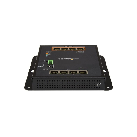 StarTech.com Industrial 8 Port Gigabit PoE Switch, 4 x PoE+ 30W, Power Over Ethernet, Hardened GbE Layer / L2 Managed Switch, Rugged High Power Gigabit Network Switch IP-30 / -40C to +75C - Managed Network Switch (IES81GPOEW) - Switch - Managed - 4 x 10 / 100 / 1000 + 4 x 10 / 100 / 1000 (PoE+) - wall-mountable - PoE+ (120 W) - DC power - 3