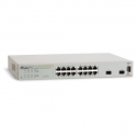 Allied Telesis AT GS950 / 16 WebSmart Switch - Switch - Managed - 16 x 10 / 100 / 1000 + 2 x GBIC - desktop