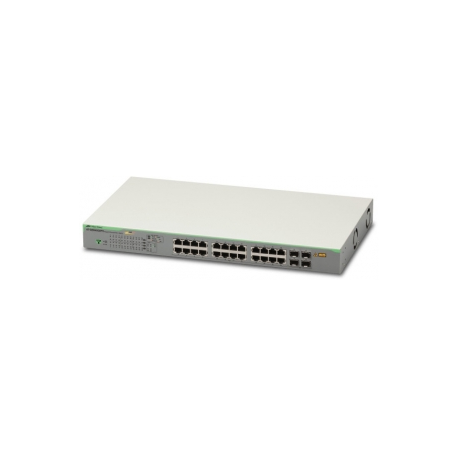Allied Telesis AT GS950 / 16 WebSmart Switch - Switch - Managed - 16 x 10 / 100 / 1000 + 2 x GBIC - desktop - 1