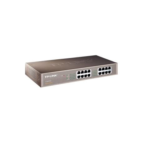 TP-Link TL-SG1016D 16-Port Gigabit Switch - Switch - unmanaged - 16 x 10 / 100 / 1000 - desktop - 0