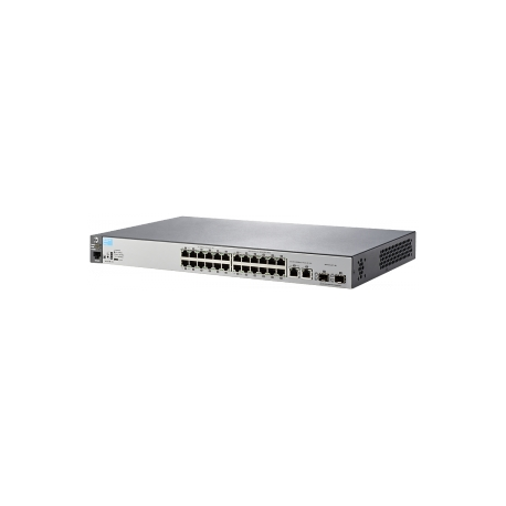 HPE Aruba 2530-24 - Switch - Managed - 24 x 10 / 100 + 2 x Gigabit SFP + 2 x 10 / 100 / 1000 - desktop, rack-mountable, wall-mountable - 1